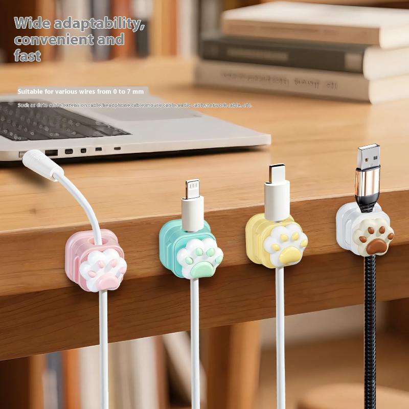 Desk Cable Clip - Organizadores de cables bonitos de escritorio,