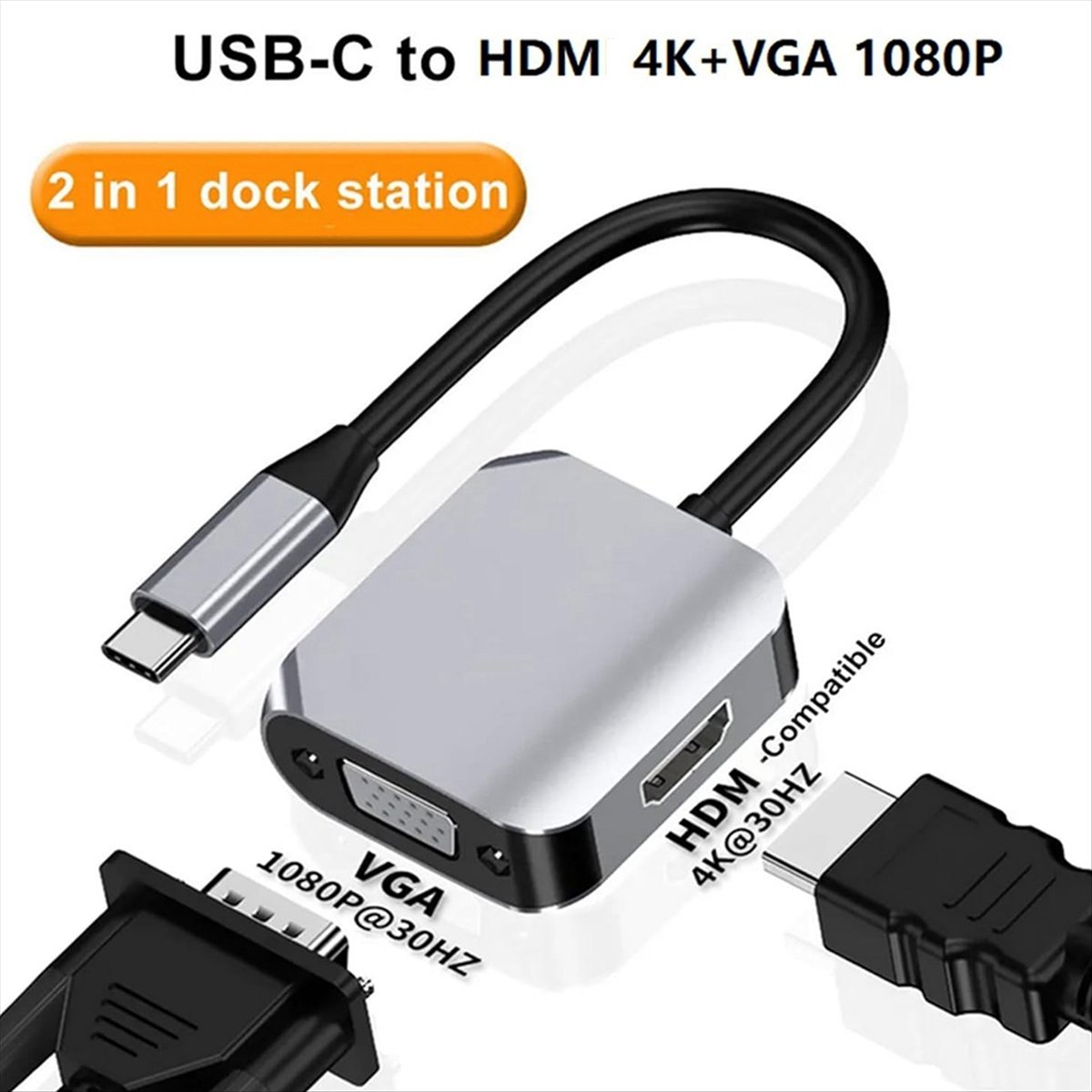 * Estación de acoplamiento USB - Usb C To Hdmi reseña y precio