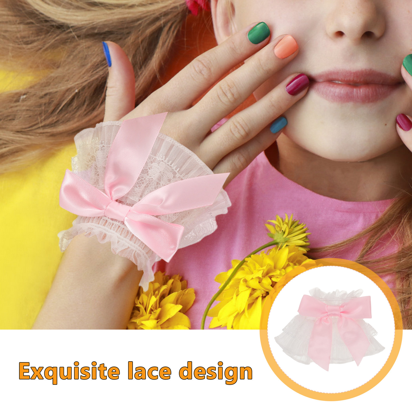 3 pares de muñequeras de encaj - Tech Accessories Photo reseña y precio